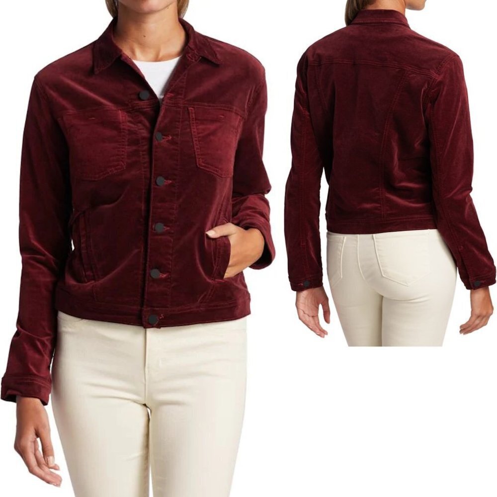 NWT New $355 L'AGENCE Celine Slim Femme Velvet Jacket Size XS